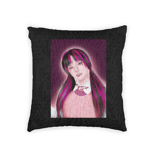 Yeji Itzy Draculaura Monster High Woven Pillows