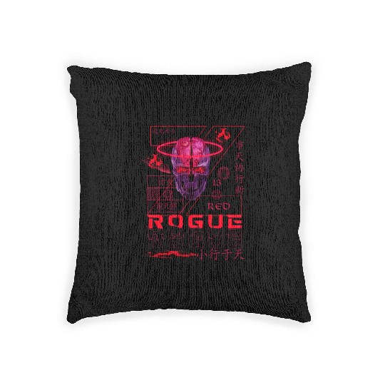 Rogue Black Woven Pillows