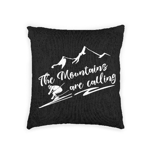 The Mountains Are Calling Woven Pillows