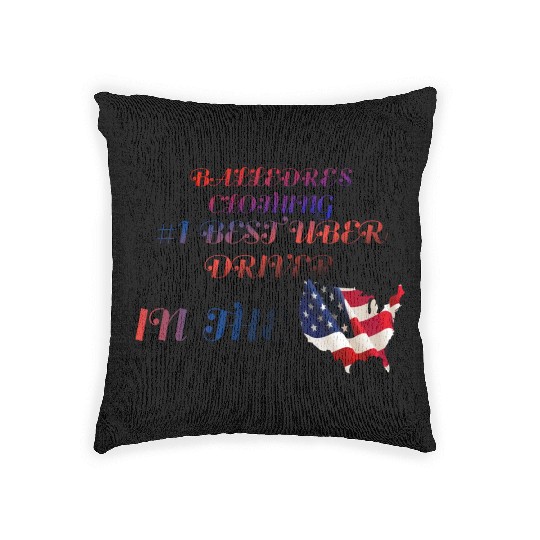 #1 Uber Driver in the USA Woven Pillows