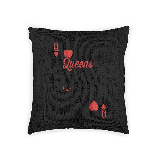 Queens Are Born In April Birthday Date Girls Women Woven Pillows