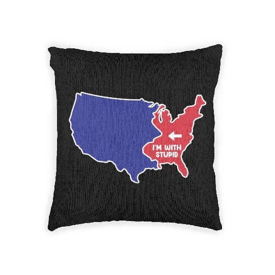 New Jersey US Design for patriotic New Jerseyans Woven Pillows
