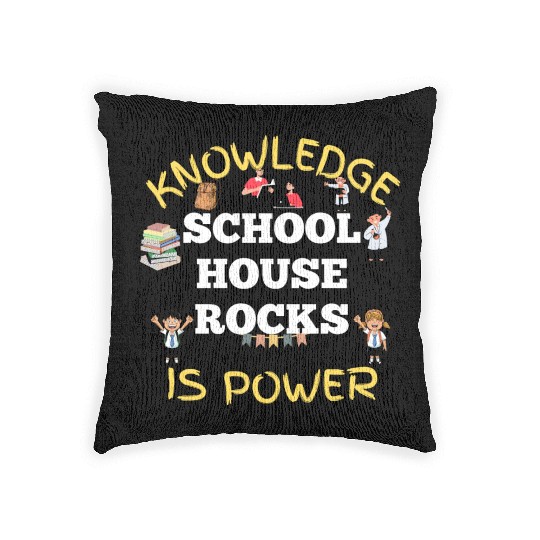 Knowledge Schoolhouse Rock is Power Woven Pillows