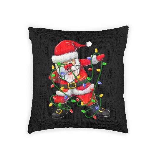 Dabbing Santa Woven Pillows for Boys Girls Christmas Tree
