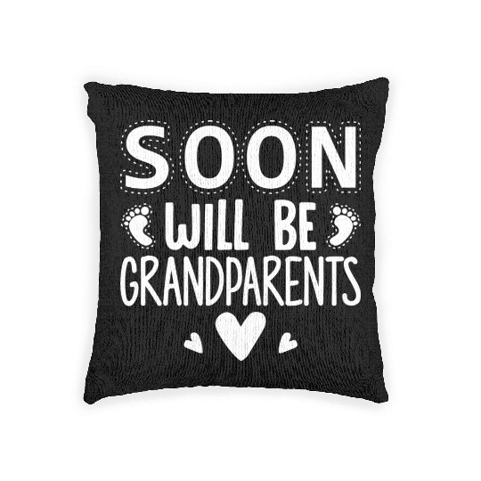 We Will Become Grandparents, Be Grandparents Woven Pillows