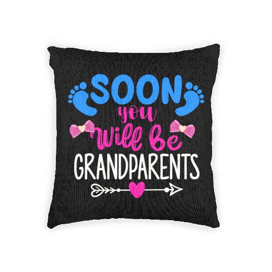 We Will Become Grandparents, Be Grandparents Woven Pillows