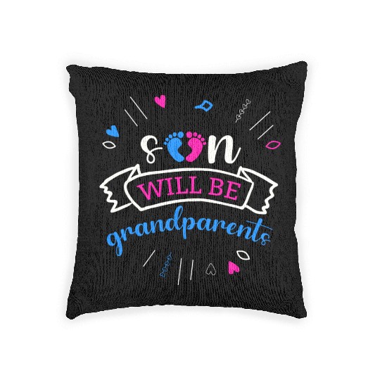 We Will Become Grandparents, Be Grandparents Woven Pillows