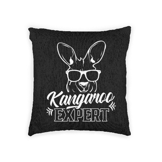 Kangaroo Expert Lover Australia Animal Kangaroos Woven Pillows