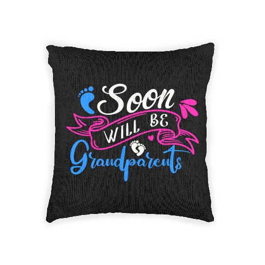 We Will Soon Become Grandparents, Be Grandparents Woven Pillows