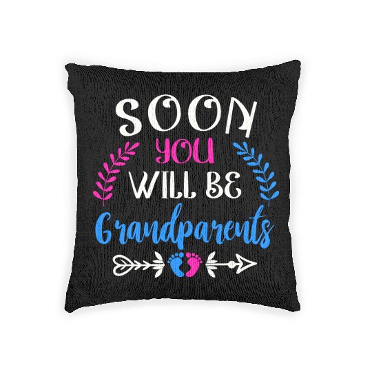 We Will Soon Become Grandparents, Be Grandparents Woven Pillows