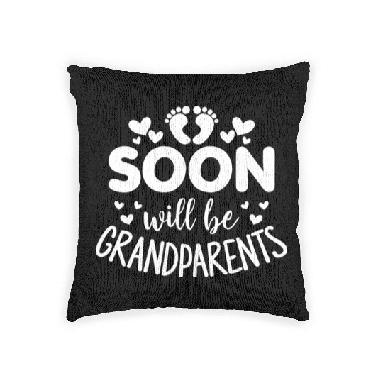 We Will Soon Become Grandparents, Be Grandparents Woven Pillows