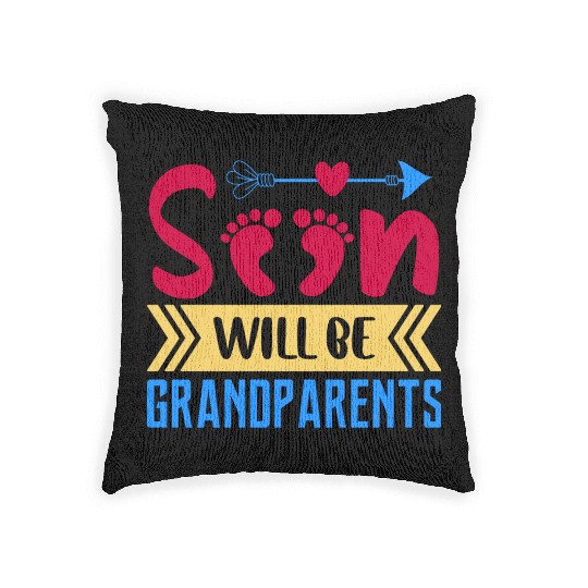 We Will Soon Become Grandparents, Be Grandparents Woven Pillows