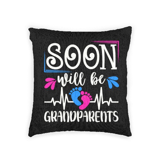 We Will Soon Become Grandparents, Be Grandparents Woven Pillows