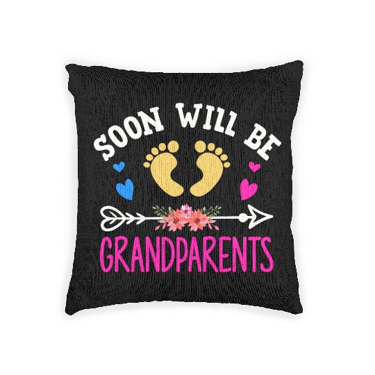 We Will Soon Become Grandparents, Be Grandparents Woven Pillows