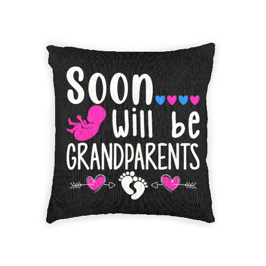 We Will Soon Become Grandparents, Be Grandparents Woven Pillows