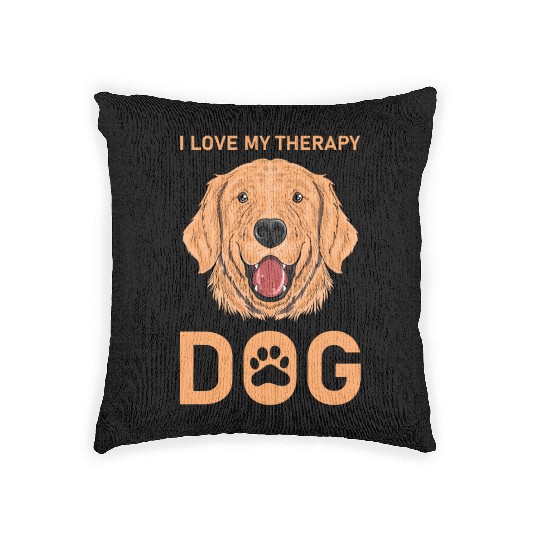 I love my Therapy Dog Woven Pillows