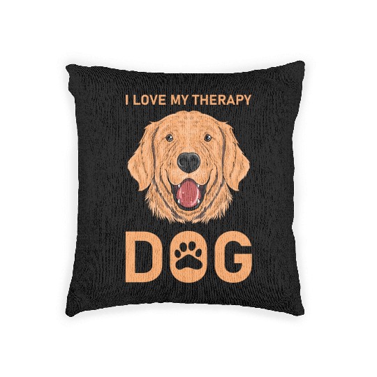 I love my Therapy Dog Woven Pillows