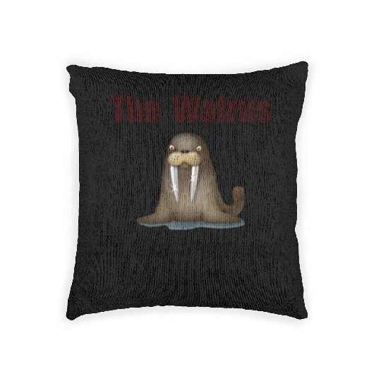 Walrus Vampire Funny Woven Pillows