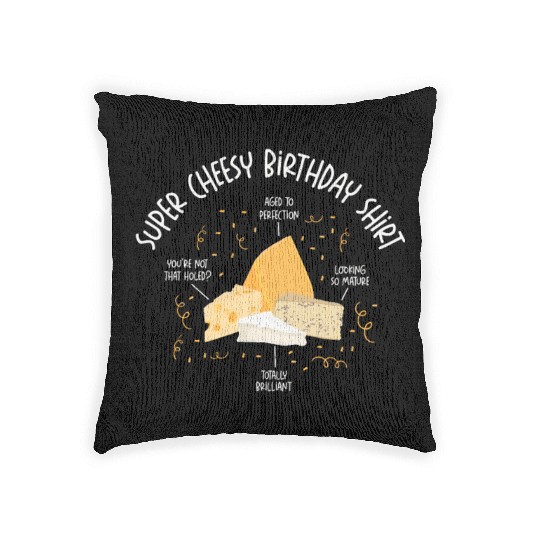 Super Cheesy Birthday Party Natal Day Cheese Woven Pillows