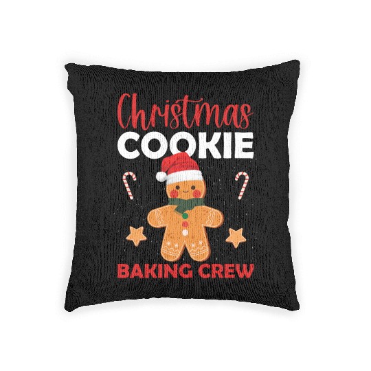 Christmas Cookie Baking Crew Woven Pillows