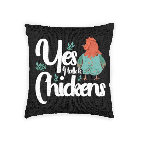 Chickens Rooster Chicken Farmer Hen Poultry Cock Woven Pillows