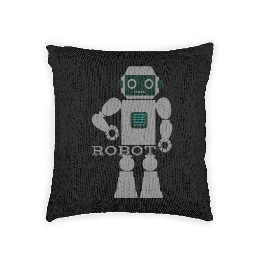 ROBOT digital character. Woven Pillows