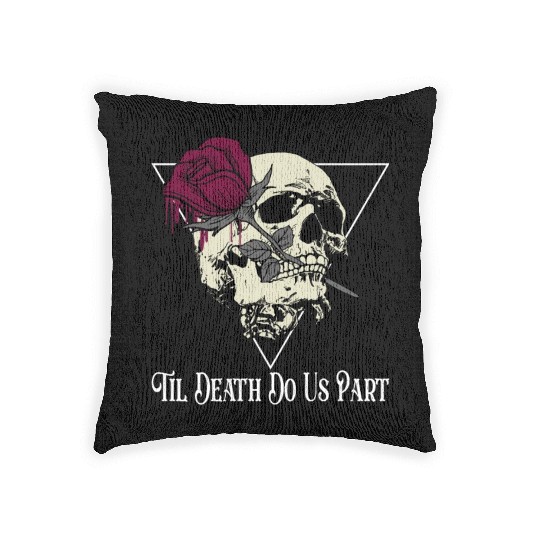 Til Death Do Us Part Woven Pillows