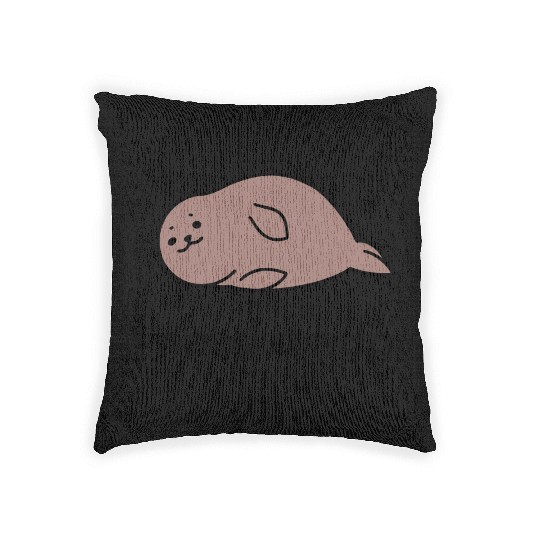 I Need a Nap Sleepy Seal Woven Pillows