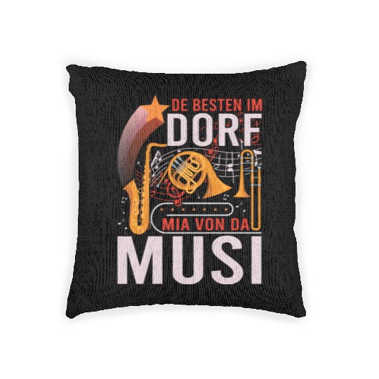 Trumpet Flugelhorn French Horn Tenor Horn Trombone Woven Pillows