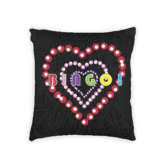 Bingo Caller Gambling Casino Bingo Lover Woven Pillows