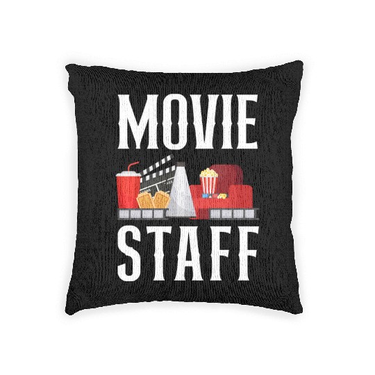 Movie Cinema Movie Lover Home Theater Woven Pillows