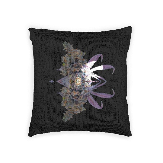 Purple Weed Woven Pillows
