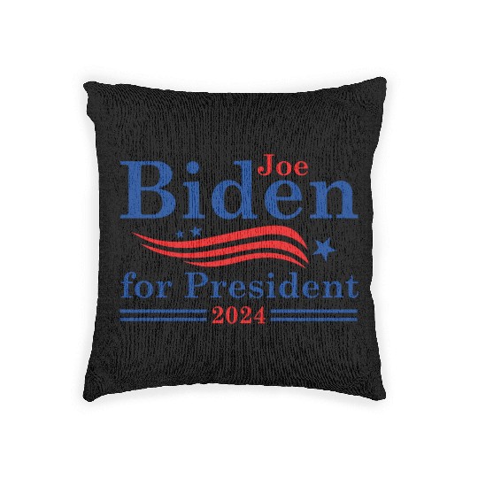 Joe Biden For President 2024 Woven Pillows