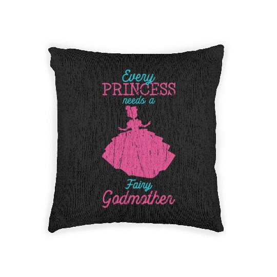 Every princess needs a fairy godmother - fairytale Woven Pillows