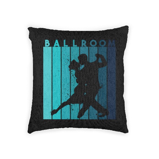 Retro Dance Teacher Dancer Ballroom Woven Pillows