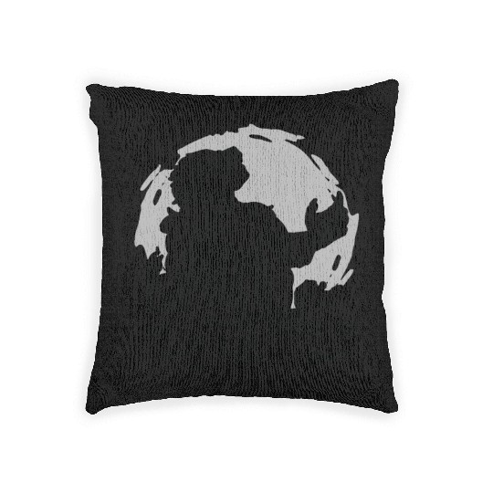 Halloween Monster Line Art Werewolf Horror Woven Pillows