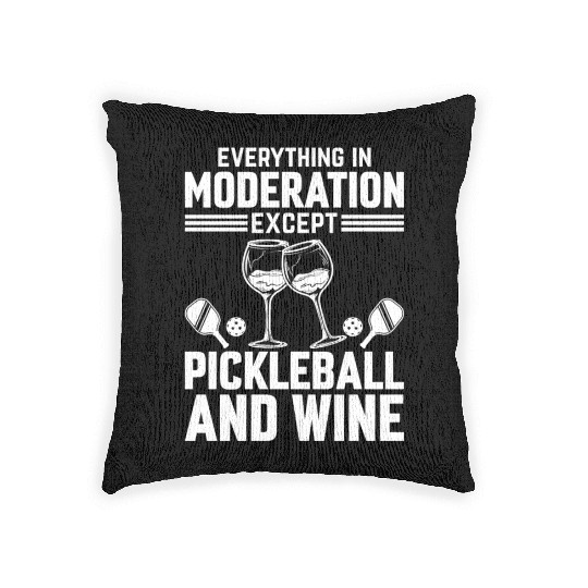 Pickleball Player - Pickleball Tennis Paddleball P Woven Pillows