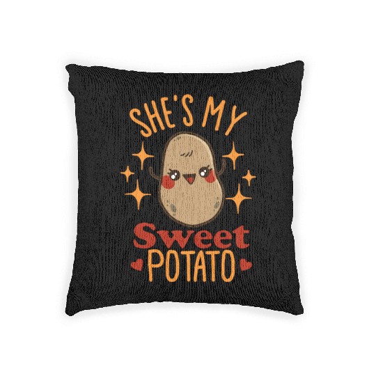She's My Sweet Potato - I Yam Woven Pillows