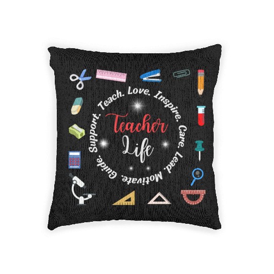 Teacher life Woven Pillows