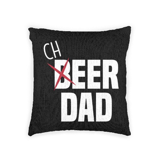 Funny Cheer Dad Cheerleading Dad Beer Woven Pillows