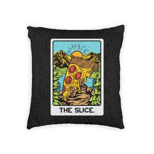 The Slice Pizza Lover Gift Woven Pillows