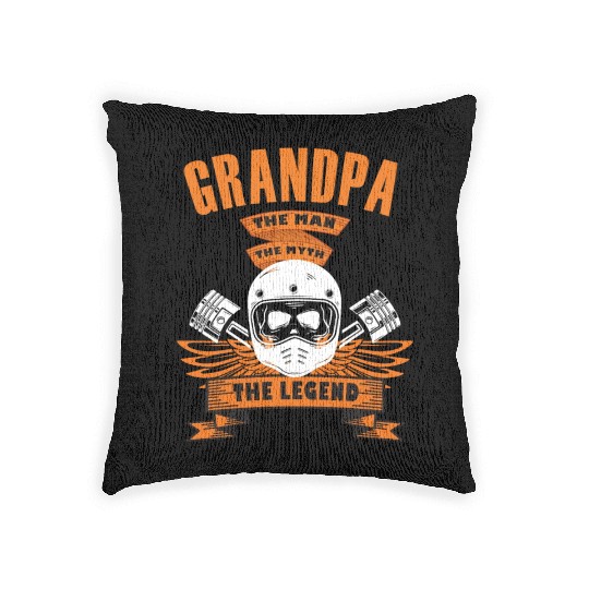 Grandpa The Man The Myth The Legend Woven Pillows