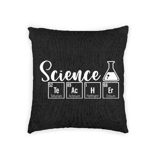 High School Science Teacher Woven Pillows Funny Science