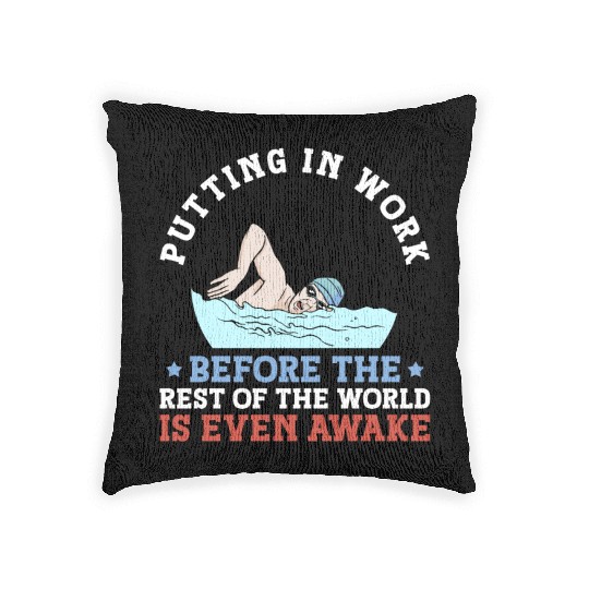 Putting In Work Before The Rest Of The World Is Woven Pillows