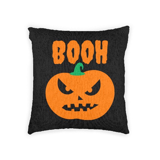 Halloween Scary Evil Pumpkin Funny Pumpkin Head Woven Pillows