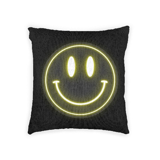 ACID HOUSE SMILE Woven Pillows