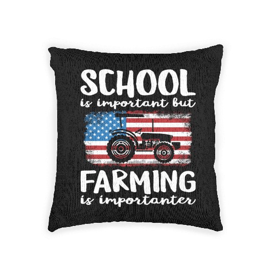 Funny Farming Saying Gift For Farmers Woven Pillows