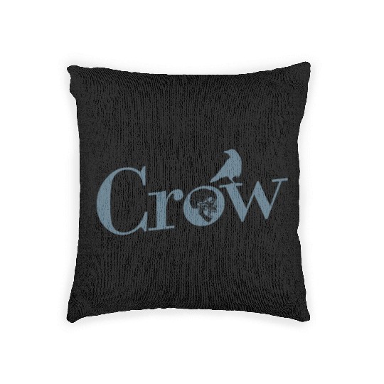 Crow Animal Bird Environment and Nature Woven Pillows