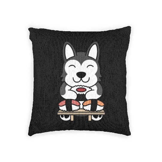 Sushi Lover Husky Woven Pillows