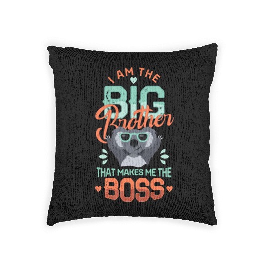 I'm the big brother 2023 pregnancy anouncement boy Woven Pillows